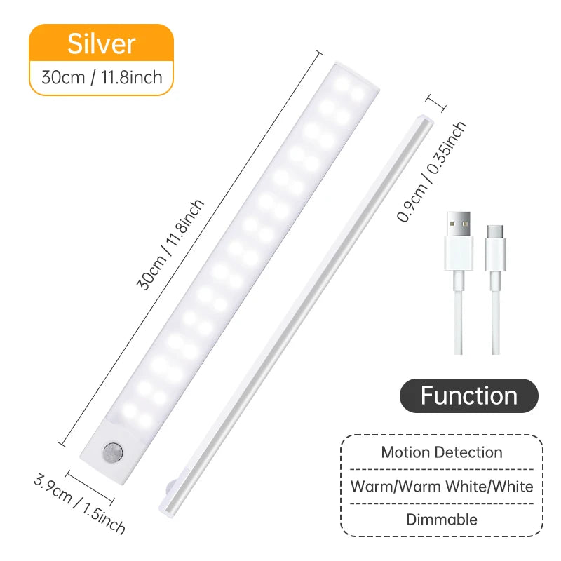 USB Motion Sensor LED Cabinet Light