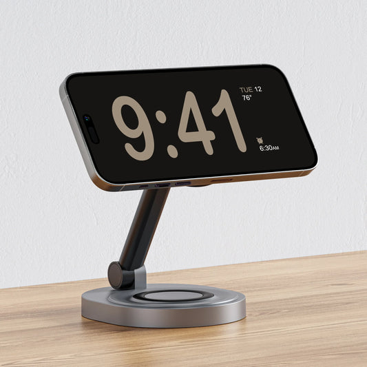 2-in-1 Magnetic Wireless Charging Stand for iPhone,