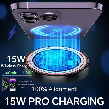 UYUXIO 15W Magnetic Wireless Car Phone Holder