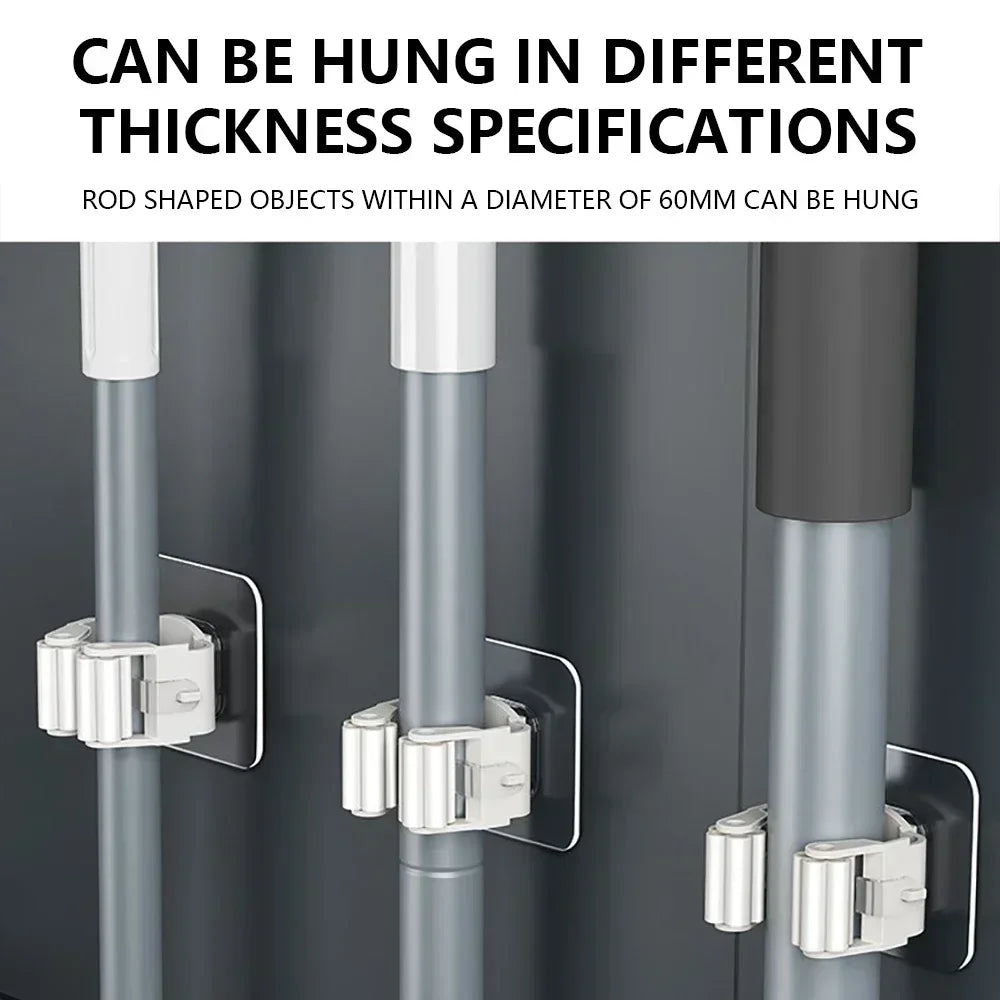 Self-Adhesive Mop & Broom Holder