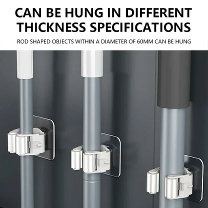 Self-Adhesive Mop & Broom Holder