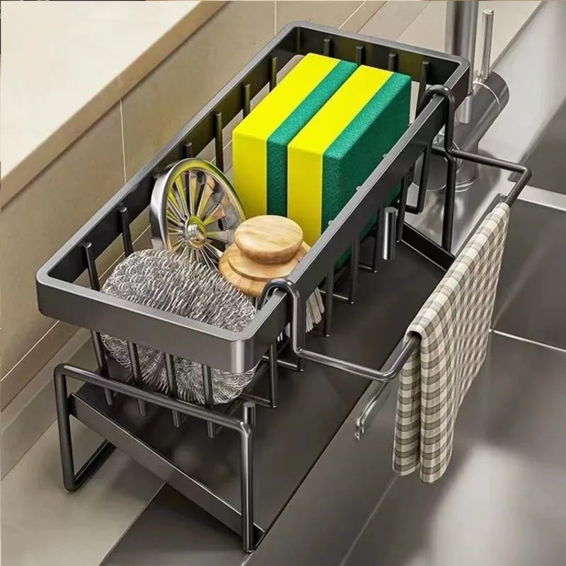 Kitchen Sink Sponge Holder & Organizer