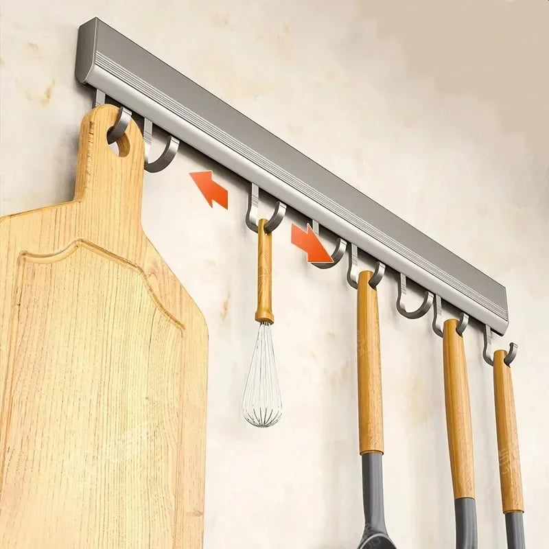 Aluminum Wall-Mounted Kitchen Rack