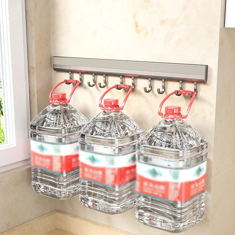 Aluminum Wall-Mounted Kitchen Rack