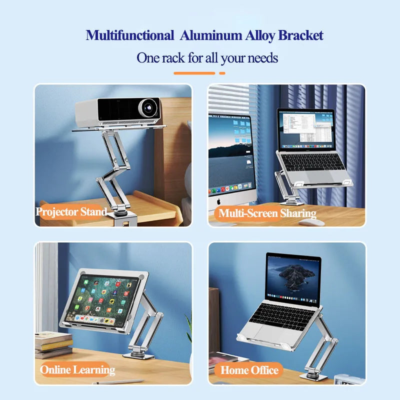 Oatsbasf Laptop Stand Clamp Tablet Hightening Support Holder