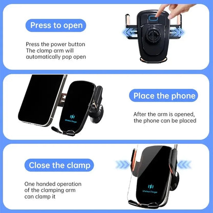 UYUXIO Wireless Car Charger Holder