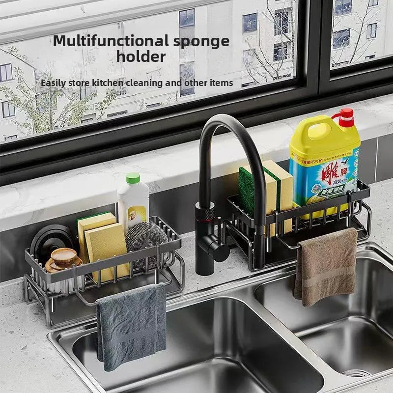 Kitchen Sink Sponge Holder & Organizer