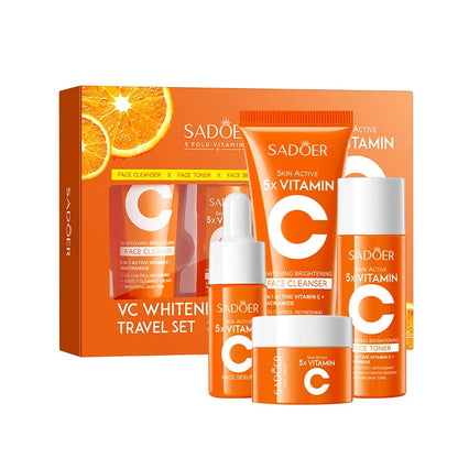 SADOER Vitamin C 5-Piece Skincare Set