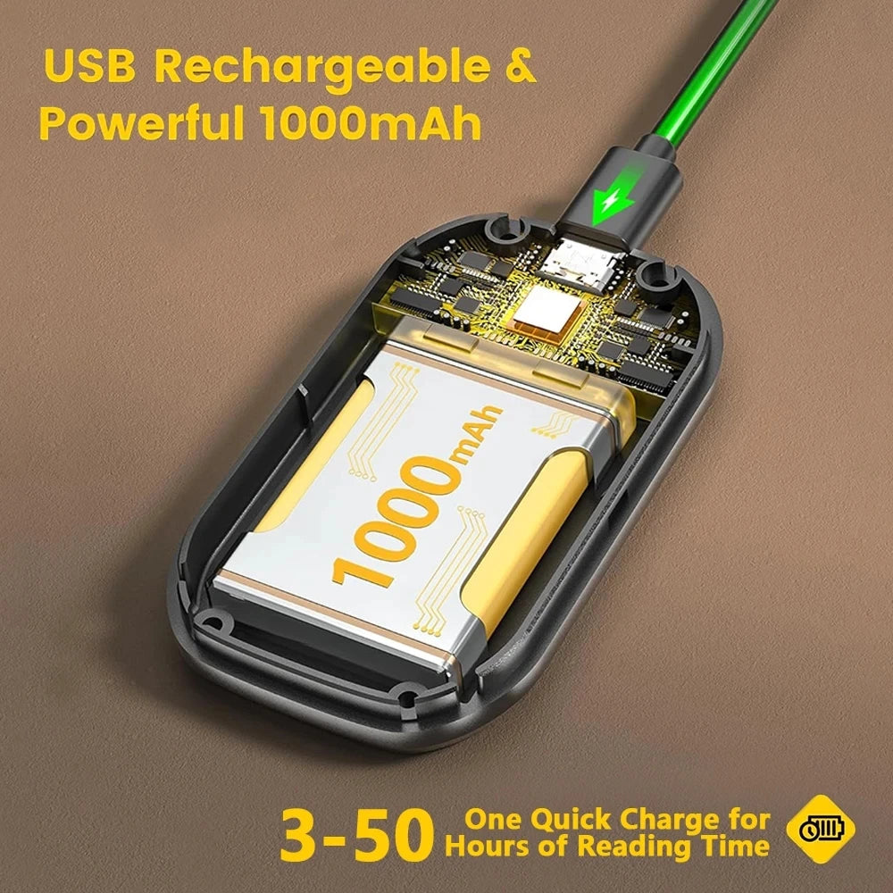 USB Rechargeable LED Clip Book Light