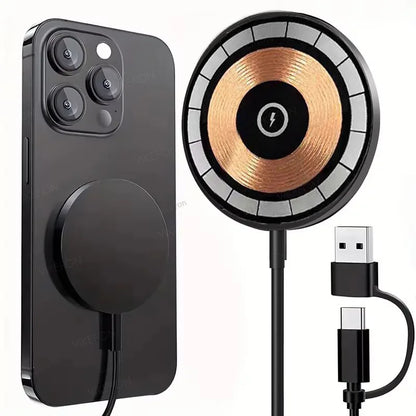 Magnetic Wireless Fast Charger with Type-C Cable