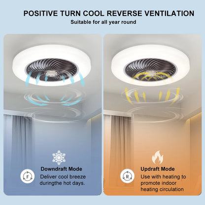 Smart 52cm Ceiling Fan with Light