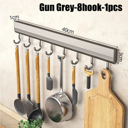 Aluminum Wall-Mounted Kitchen Rack