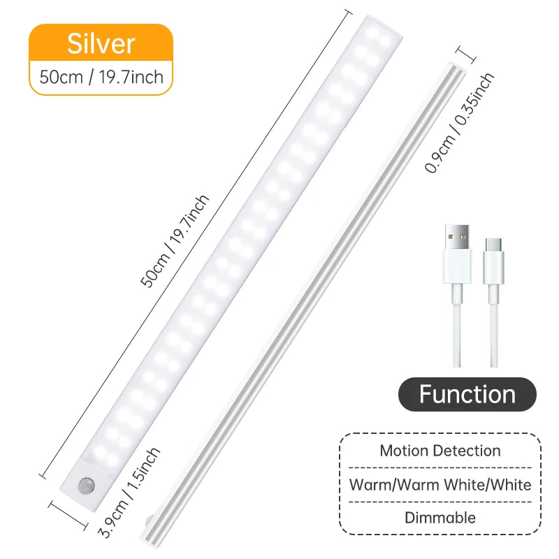 USB Motion Sensor LED Cabinet Light