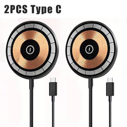 Magnetic Wireless Fast Charger with Type-C Cable