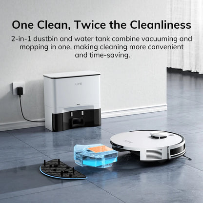 ILIFE A30 Pro Robot Vacuum & Mop with Self-Empty Base