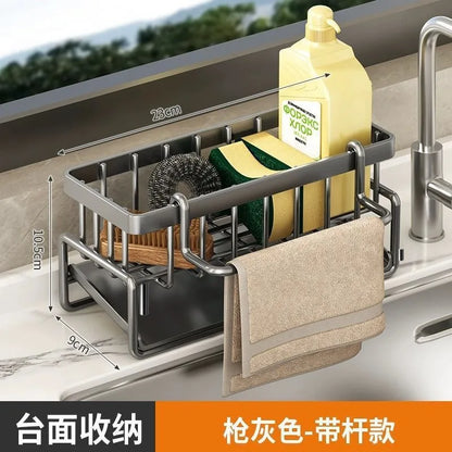 Kitchen Sink Sponge Holder & Organizer