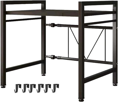 Adjustable Microwave Oven Storage Rack