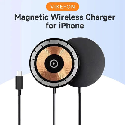 Magnetic Wireless Fast Charger with Type-C Cable