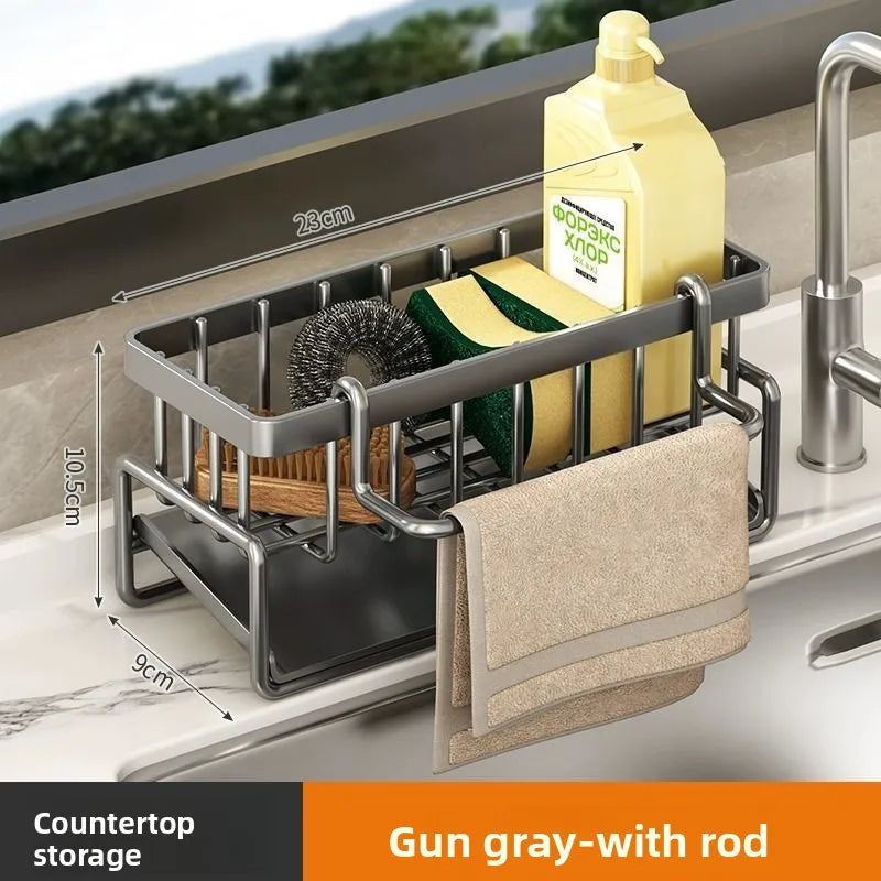 Kitchen Sink Sponge Holder & Organizer