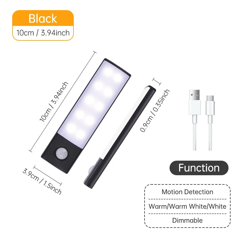 USB Motion Sensor LED Cabinet Light