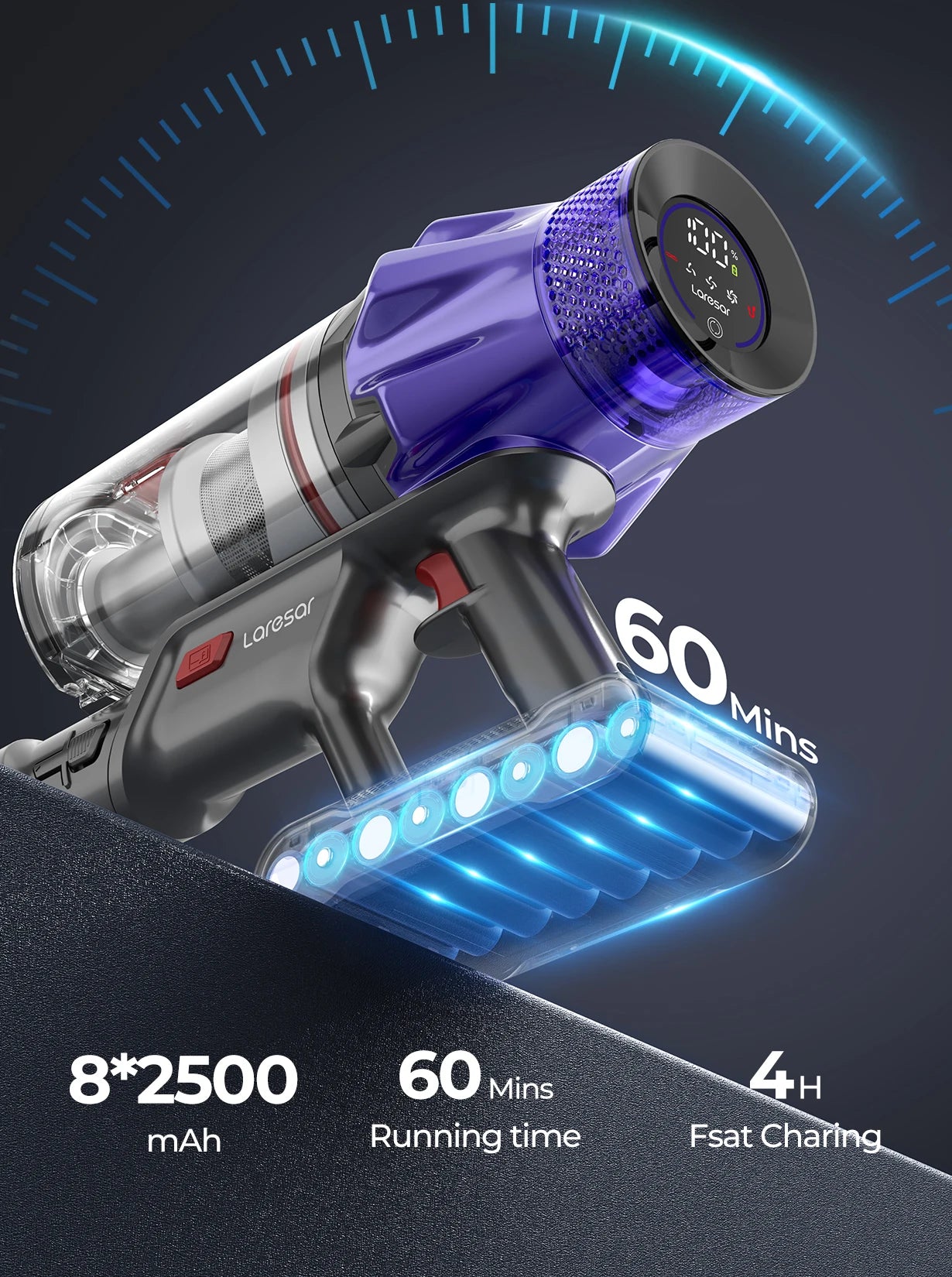 Laresar V7 500W Cordless Vacuum Cleaner