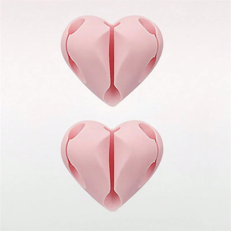 2PCS Heart-Shaped Cable Organizers