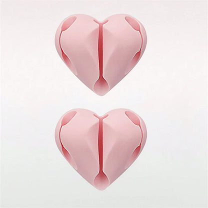 2PCS Heart-Shaped Cable Organizers