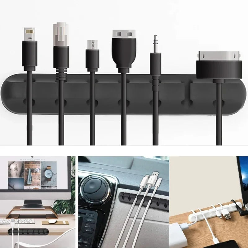 Silicone USB Cable Organizer Clips