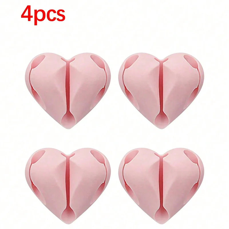 2PCS Heart-Shaped Cable Organizers