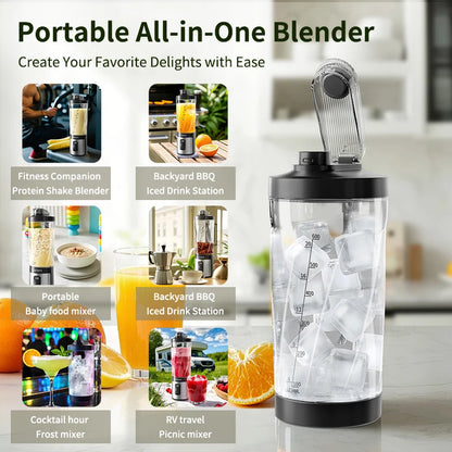 600ML Portable Ice-Crushing Blender