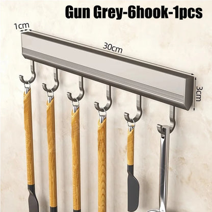 Aluminum Wall-Mounted Kitchen Rack