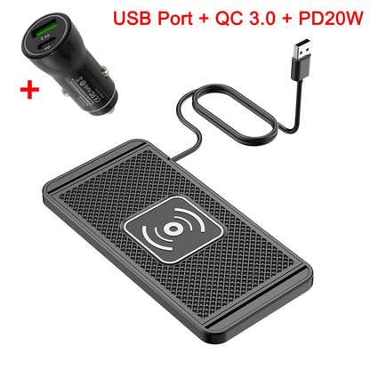 Fast Wireless Car Charger & Phone Holder