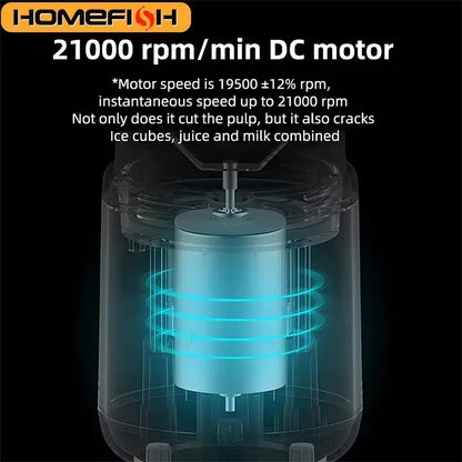 HOMEFISH Portable Rechargeable Juicer Cup