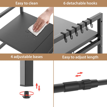 Adjustable 2/3-Tier Kitchen Storage Rack