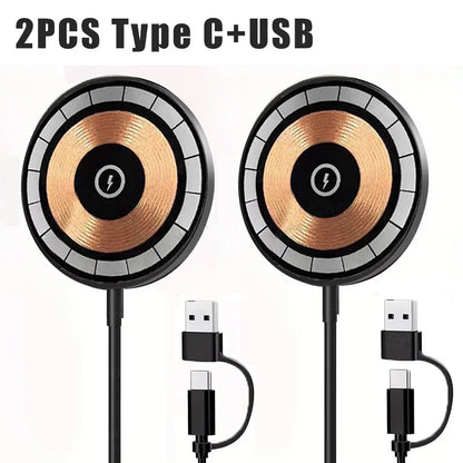 Magnetic Wireless Fast Charger with Type-C Cable