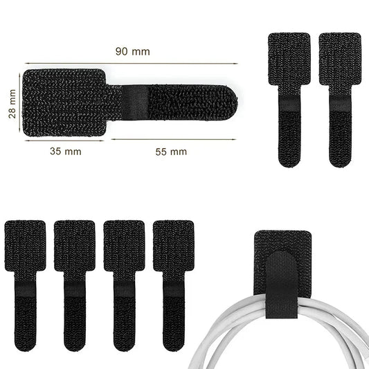 20PCS Adhesive Cable Management Straps
