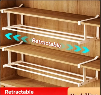Adjustable Space-Saving Shoe Rack
