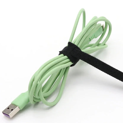 Releasable Cable Ties Wire Organizer Black