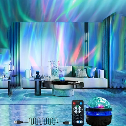 USB Galaxy Projector Aurora 5V Night Light 360°