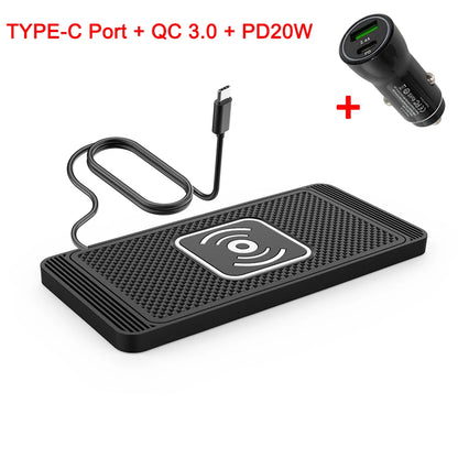 Fast Wireless Car Charger & Phone Holder