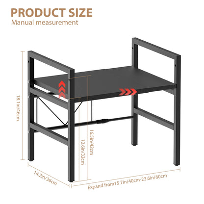 Adjustable 2/3-Tier Kitchen Storage Rack