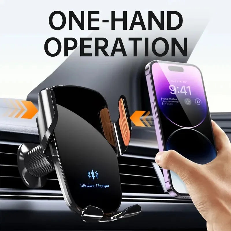 UYUXIO Fast Wireless Car Charger Holder