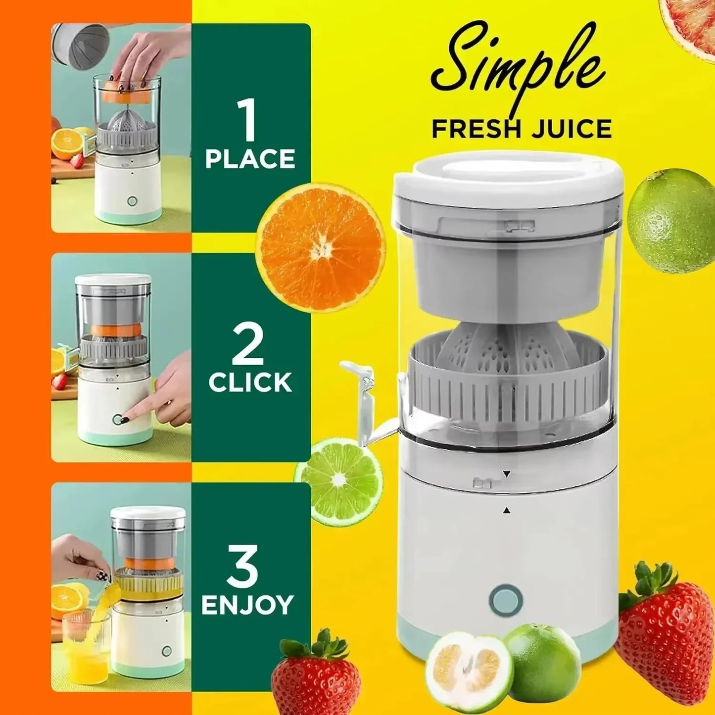 Portable USB Electric Citrus Juicer