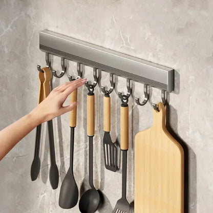 Aluminum Wall-Mounted Kitchen Rack
