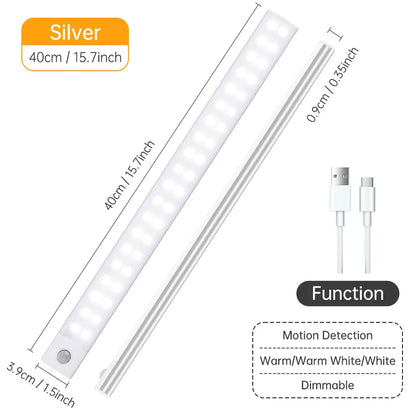 USB Motion Sensor LED Cabinet Light