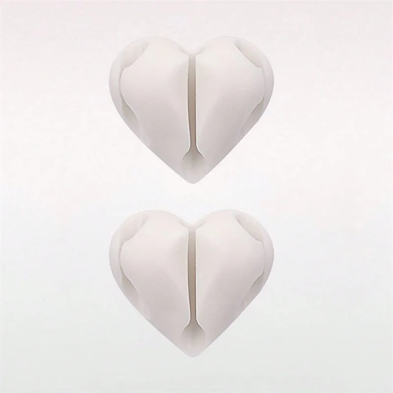 2PCS Heart-Shaped Cable Organizers