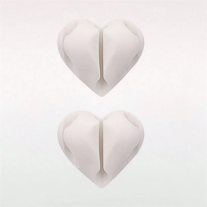 2PCS Heart-Shaped Cable Organizers