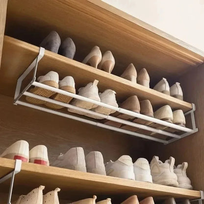 Adjustable Space-Saving Shoe Rack