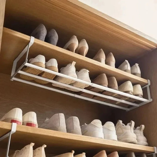 Adjustable Space-Saving Shoe Rack