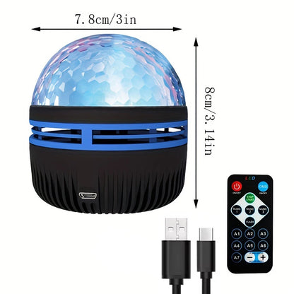 USB Galaxy Projector Aurora 5V Night Light 360°